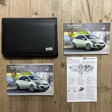 10-14 VAUXHALL CORSA OWNERS HANDBOOK MANUAL & NAVIGATION & WALLET 2011 Ref20617