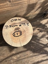 Oak wood turning blank 7.5cm x
