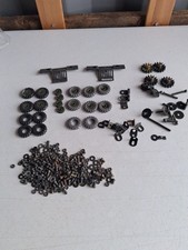 Meccano Army Assortment Of Small Wheels, Brackets & Fixings