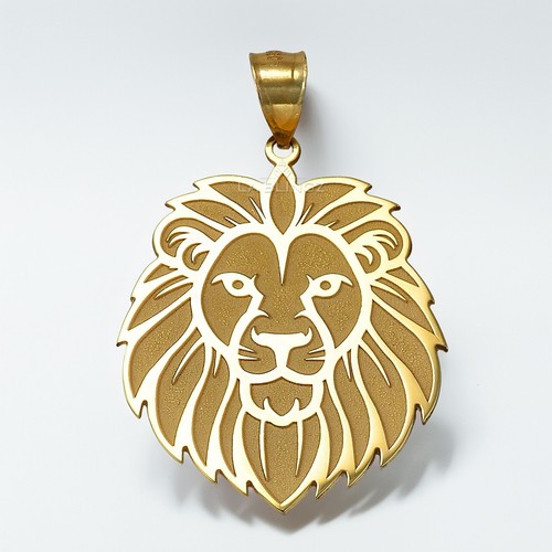 Solid gold majestic - gold, lion