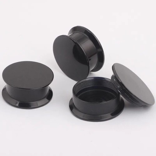 Acrylic screw fit ear plugs - screw,