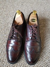 Stuart  Mcguire USA mens oxblood vintage Shell Cordovan 8/42 Brogues