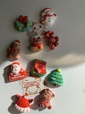10Pcs Refrigerator Magnets Merry Christmas Shaped Fridge Magnet Sticker Message