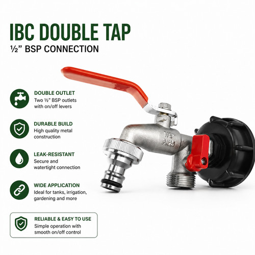 Ibc s60x6 tank adapter double - ibc,