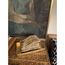 Antique Architectural Hand Carved Wood Corbel Acanthus Bracket Detail 12"H