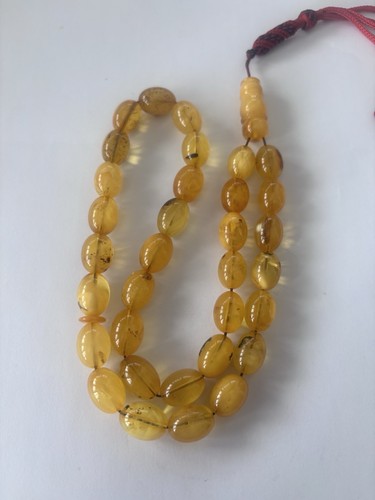 Natural amber prayer - natural,