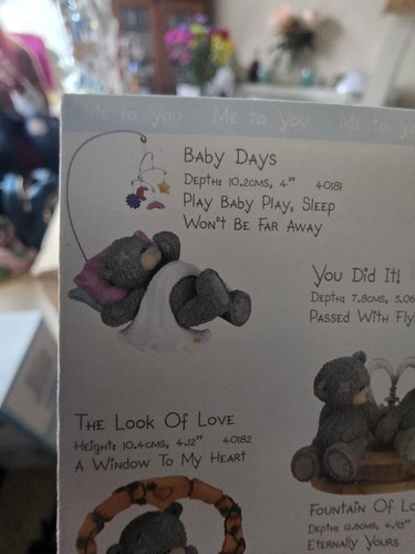 You tatty teddy - me,