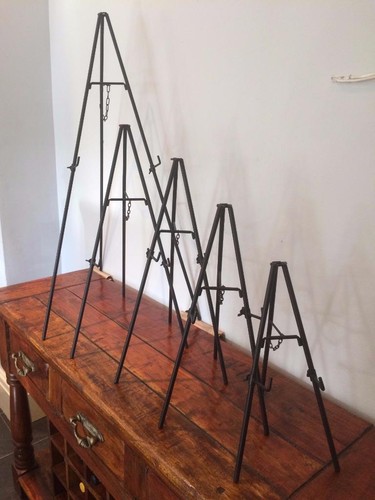 Iron easel tripod display - easel,