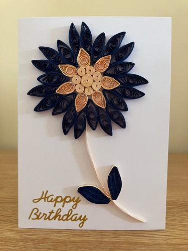 Handmade quilled card - handmade,