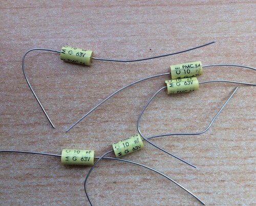Polycarbonate axial capacitor - ,
