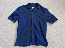 Sunspel Navy Camp Collar