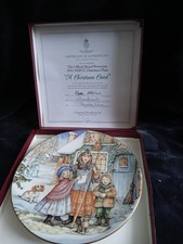A Christmas Carol NSPCC 1992 Christmas Plate Royal Worcester Fine Bone China
