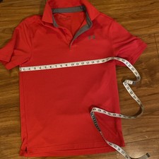 under armor Red Golf Shirt S