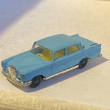 Husky Corgi Models No. 3 - Mercedes 220 - Light Blue with Opening Boot.