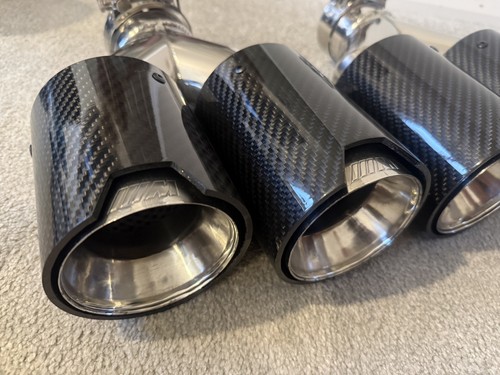 Dual car carbon fiber exhaust - carbon,