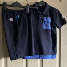 Moncler dark navy shorts and