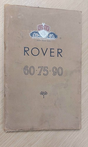 Rover owners manual - rover, 90