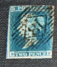 GB QV 1841 2d 2 penny deep