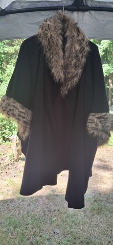 Soft black coat with - m&s,