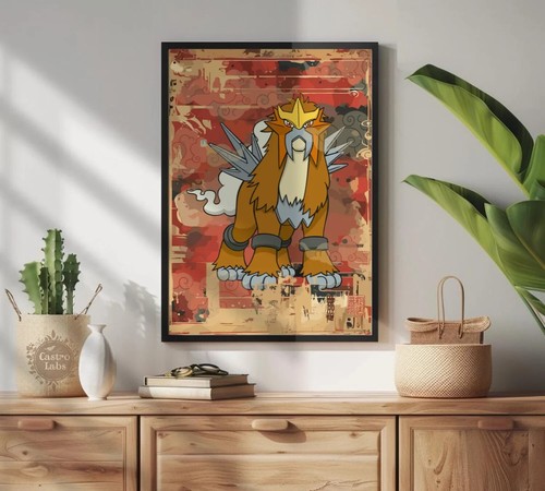 Entei pokémon poster - entei,