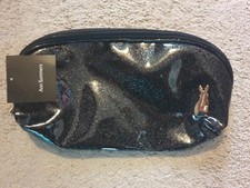 BNWT Ann Summers, bunny rabbit glitter black PVC vibe toy bag
