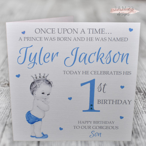 Personalised 1st birthday - personalised, card