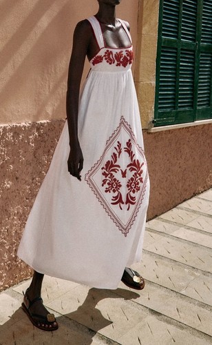 Zara embroidered textured - zara,
