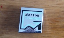 Vintage Norton Triumph Motorbike Motorcycle Bikers Enamel Brooch Badge