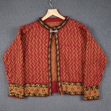 Vintage NORWEGIAN Cardigan Jumper Womens L XL Nordic Wool Knit Clasp Hand Made