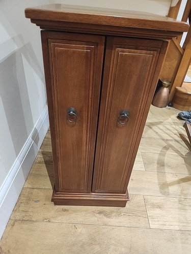 Antique dark wood cabinette - dark,