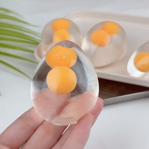 Squishy egg yolk toy splat - toy,