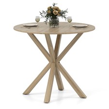 COSTWAY 90CM Wood Dining Table