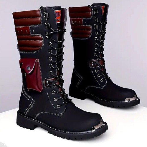 Mens military motorcycle mid - mens,