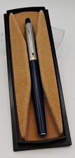 Vintage Parker 45 Fibre Tip Pen Blue Barrel Stainless Steel Cap Requires Refill 