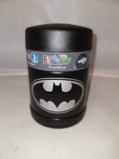 Batman Black Thermos Funtainer Stainless Steel Insulated Food Jar & spoon 10 oz
