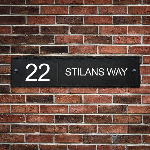 Personalised rustic slate - personalised,