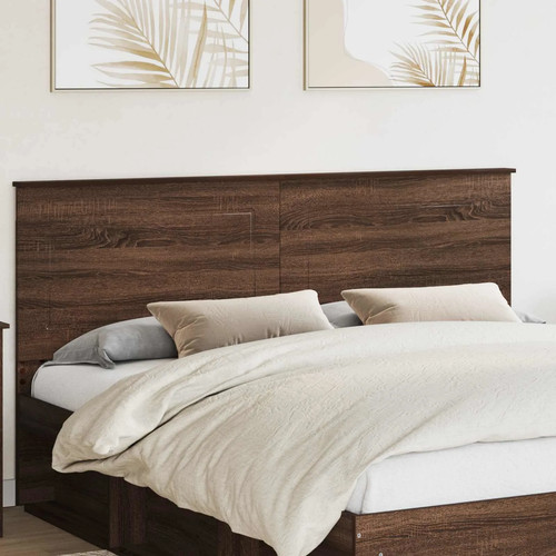 Headboard brown oak engineered - brown,
