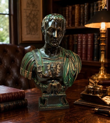 Julius caesar statue aged - julius,