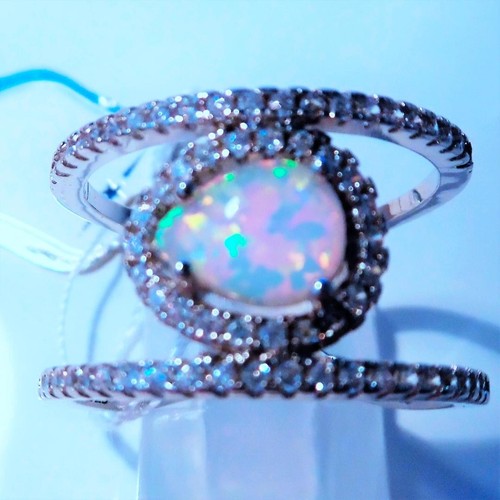 Gorgeous blue fire opal cz - gorgeous, .