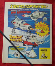 DINKY TOYS UFO INTERCEPTOR SEA KING HELICOPTER 1971 ORIGINAL VINTAGE ADVERT