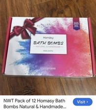 Homasy Bath Bombs, Natural &