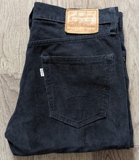 Levis 511 Black Cords 33x32 White Tab jeans