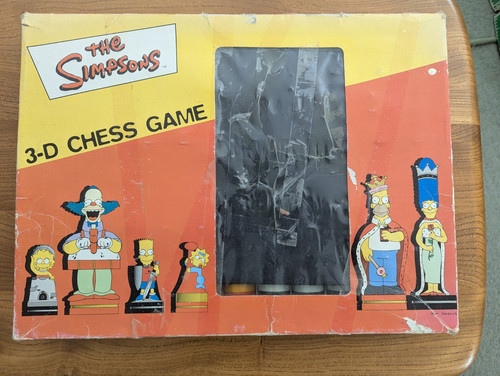 The simpsons chess game - the,