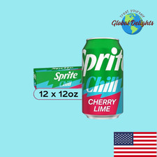 12 x Sprite Chill Cherry Lime 355ml - USA IMPORT