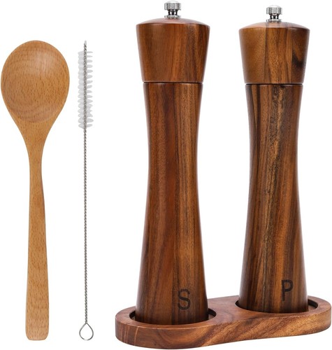Manual wooden salt and pepper - manual,