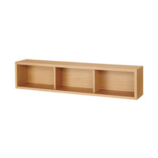 MUJI Wall-Mounted Storage Box Oak Veneer 88cm Shelf 44505045 Japan #708EK52