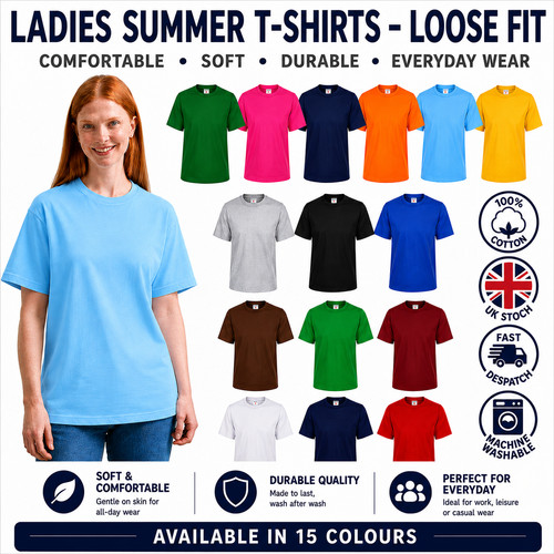 Ladies loose fit summer - loose,