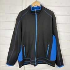 SUNDERLAND OF SCOTLAND Jacket Mens XL Black Full Zip  Golfing Golf Fleece Lined