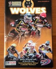 2010 WOLVERHAMPTON v LAKESIDE HAMMERS 10th MAY        ( GOOD CONDITION )
