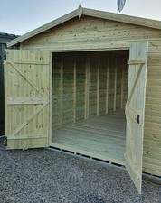 Wooden workshop tanalised shed - tanalised,